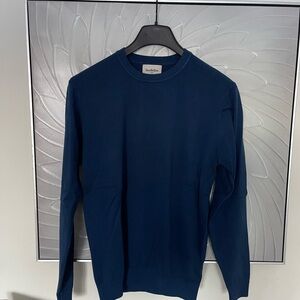 Goodfellow & Co Mens deep royal blue crewneck sweater NWOT NEW